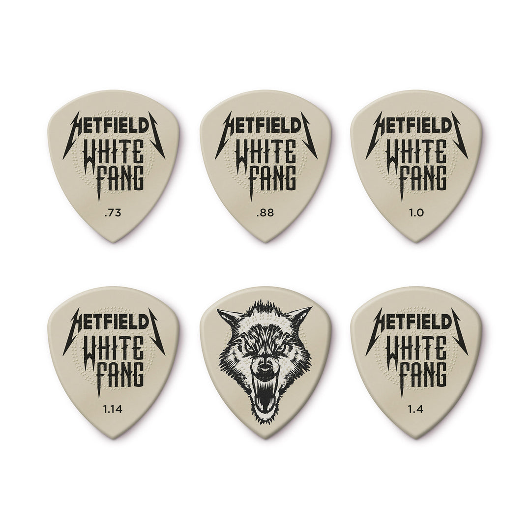 HETFIELD'S WHITE FANG™ CUSTOM FLOW® PICK VARIETY PACK - 6 PACK