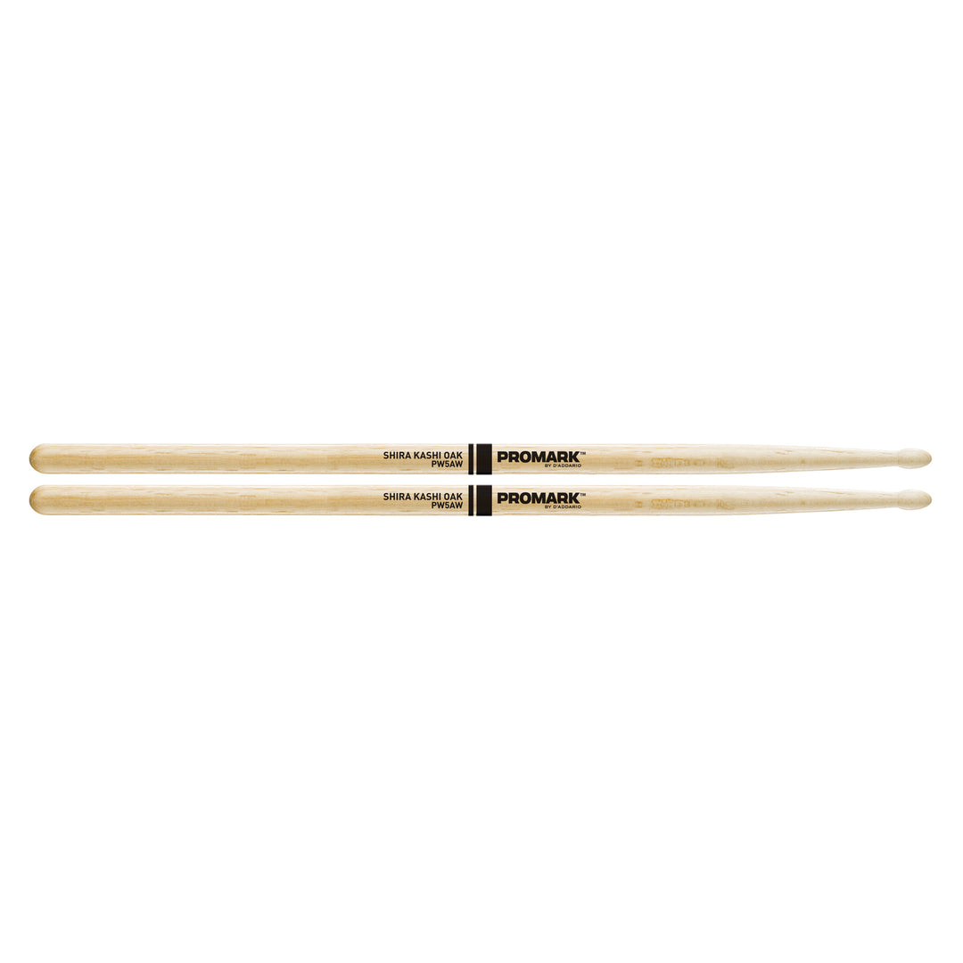 5A Wood Tip Drumsticks Shira Kashi Oak