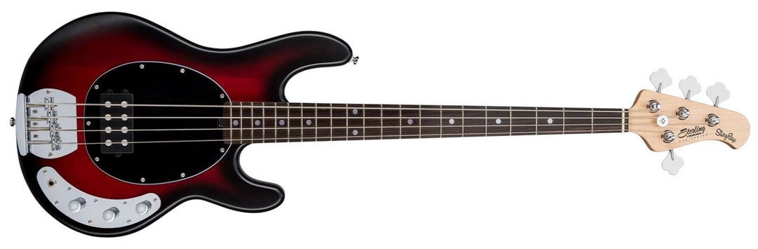 Sterling by Music Man Stingray Ray 4 Bass - Ruby Red Satin