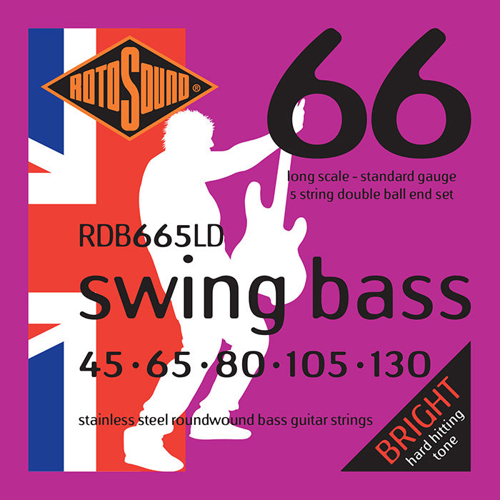 Rotosound Rdb665Ld Swing Bass 66 Double Ball End 45-130