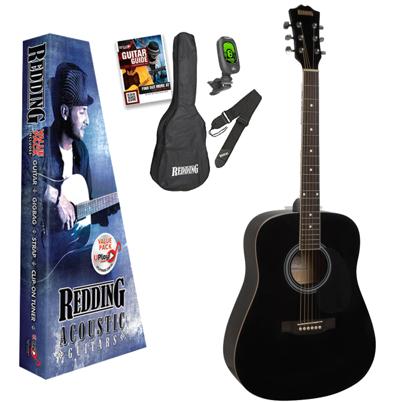 Redding Acoustic Guitar Pack in Black