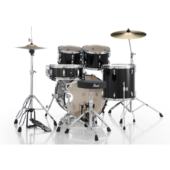 Pearl Roadshow 20" Fusion 5pc Drum Kit Package - Jet Black