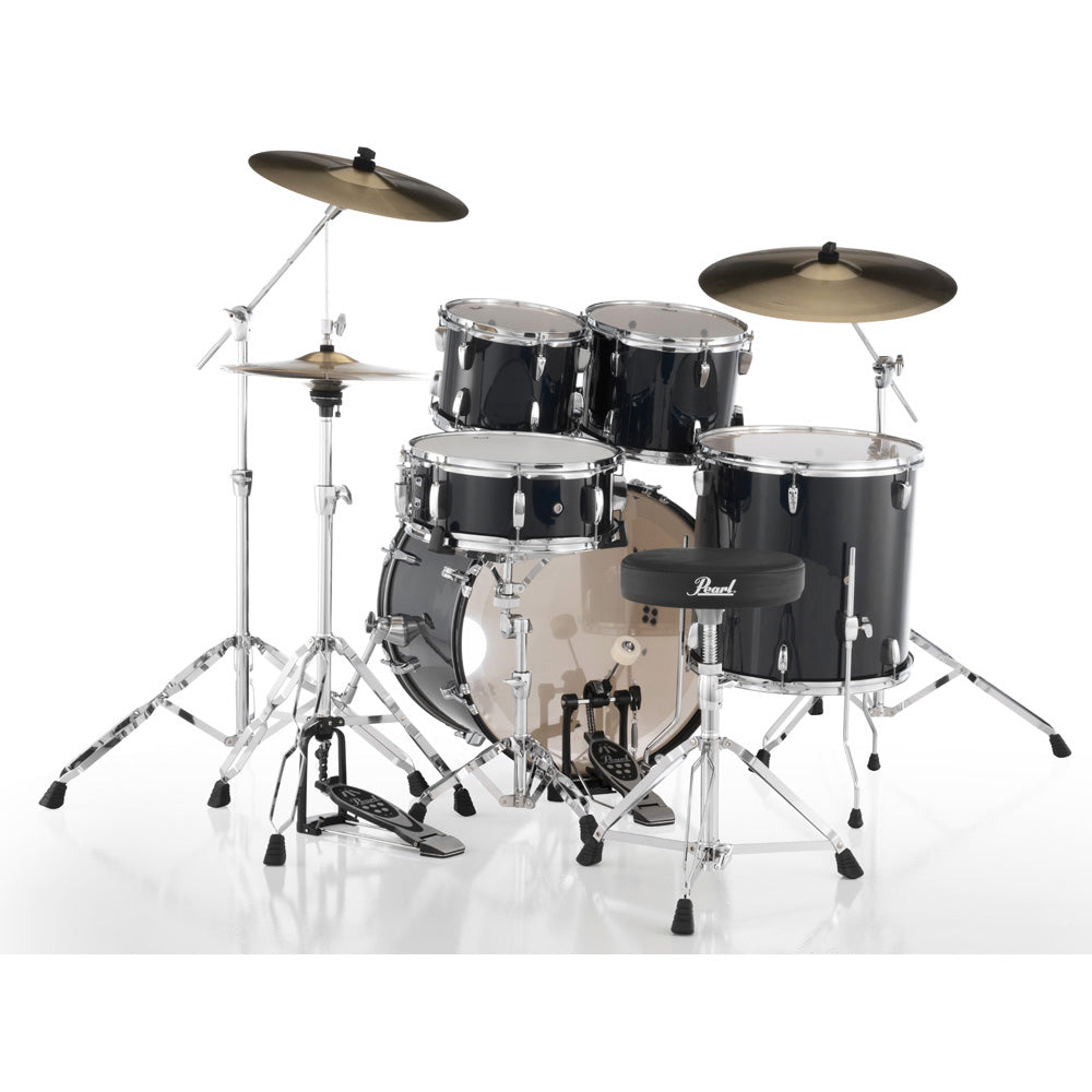 Pearl Roadshow-Plus 22" 5pc Drum Kit Package - Jet Black