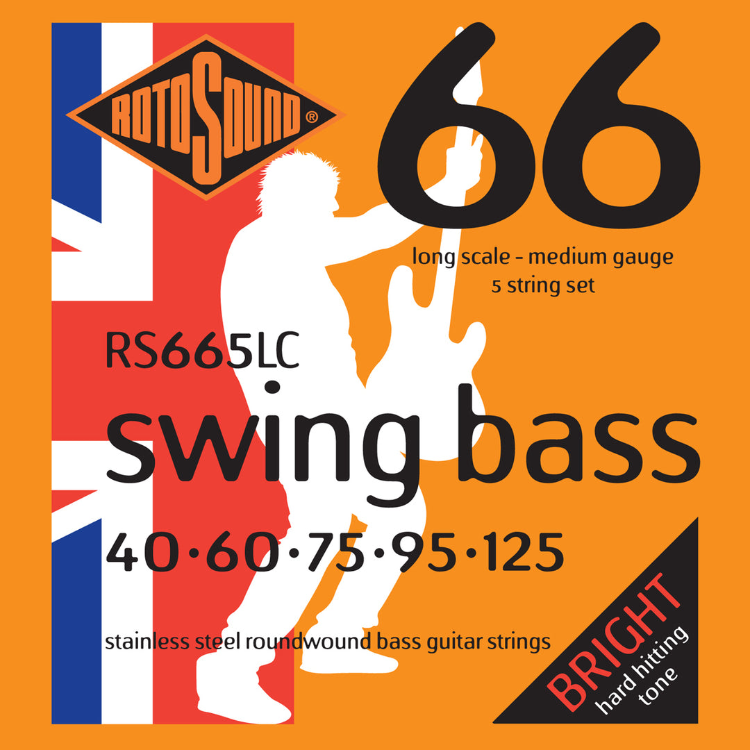 Rotosound Rs665Lc Swing Bass 66 Long Scale 5-Str 40 - 125 Stainless