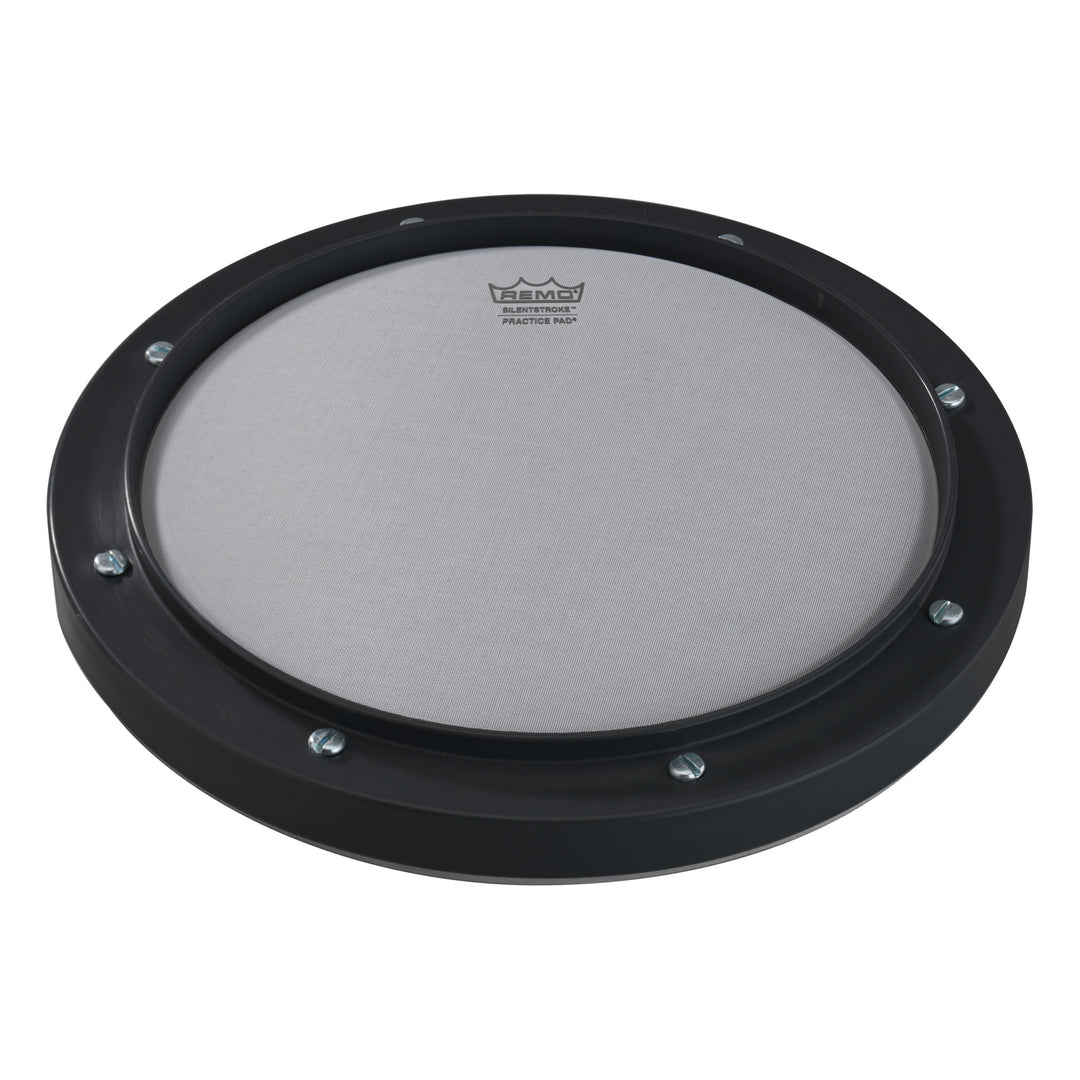 Silentstroke™ Practice Pad™ - Tunable, Black, Silentstroke Drumhead, 8"