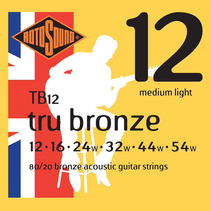 Rotosound Tb12 Tru Bronze 80/20 String Set 12-54