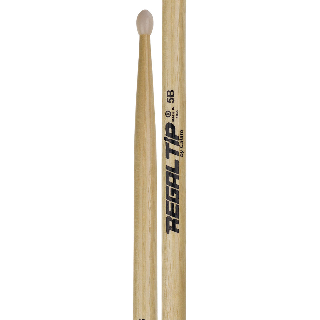 5B Nylon Tip Drumsticks Hickory