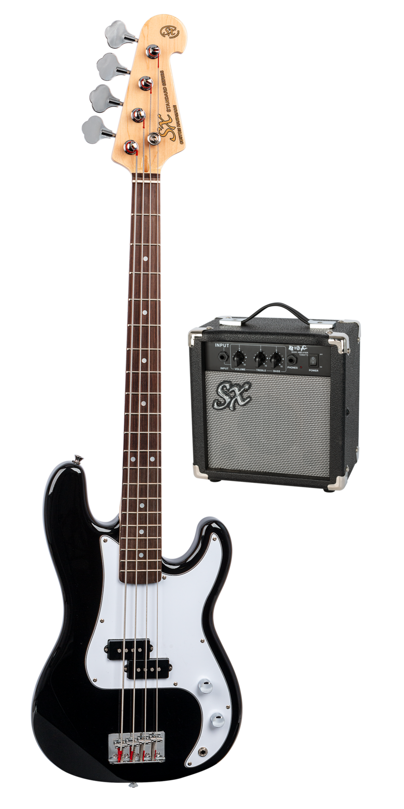 Essex 3/4 Electric Bass & Amp Pack in Black