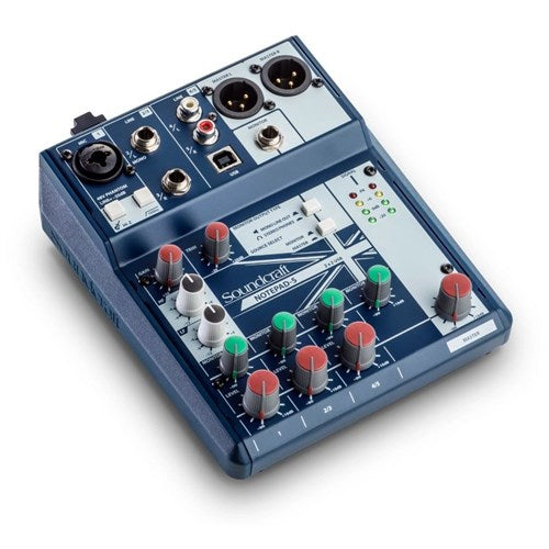 Soundcraft Notepad-5 Mixing Console with USB I/O