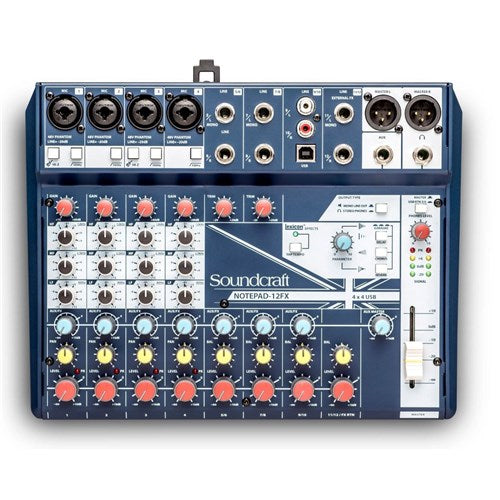 Soundcraft Notepad-12FX Mixing Console with USB I/O and Lexicon Effects