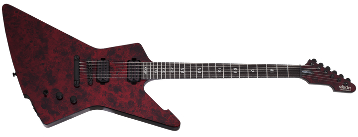 Schecter E-1 Apocalypse Explorer Shape in Red Reign