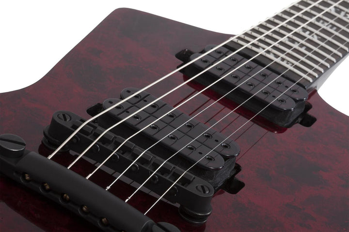 Schecter E-1 Apocalypse Explorer Shape in Red Reign