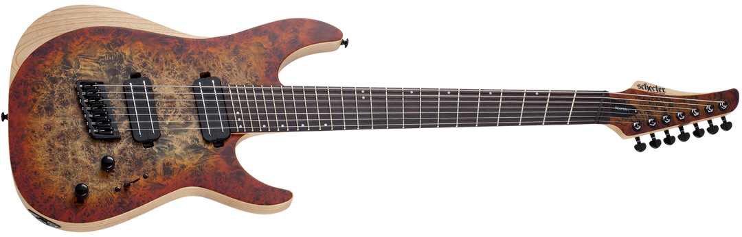 Schecter Reaper 7 Multi Scale Inferno Burst