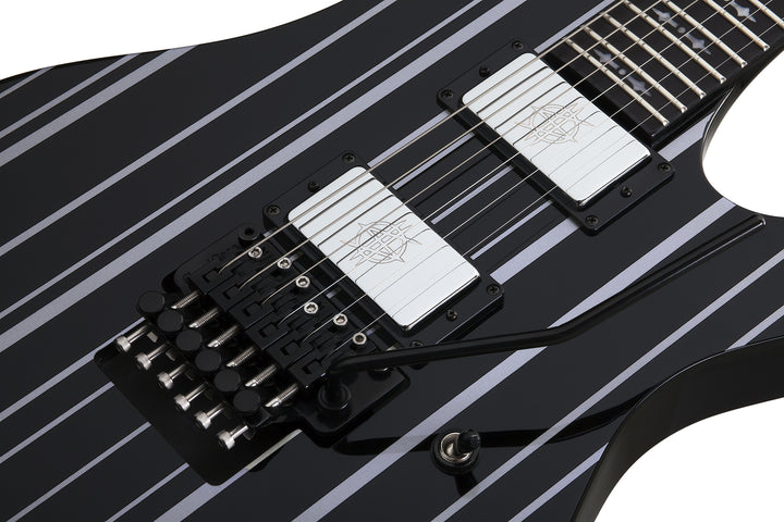Schecter Synyster Custom Gloss Black with Silver Pin Stripes