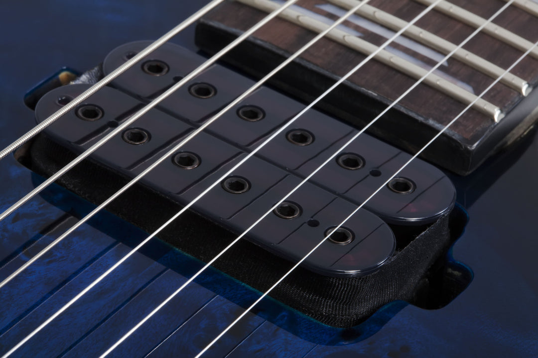 Schecter Omen Elite 6 See Through Blue Burst