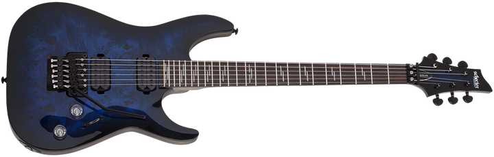 Schecter Omen Elite 6 See Through Blue Burst