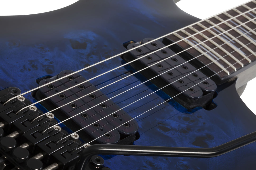 Schecter Omen Elite 6 See Through Blue Burst