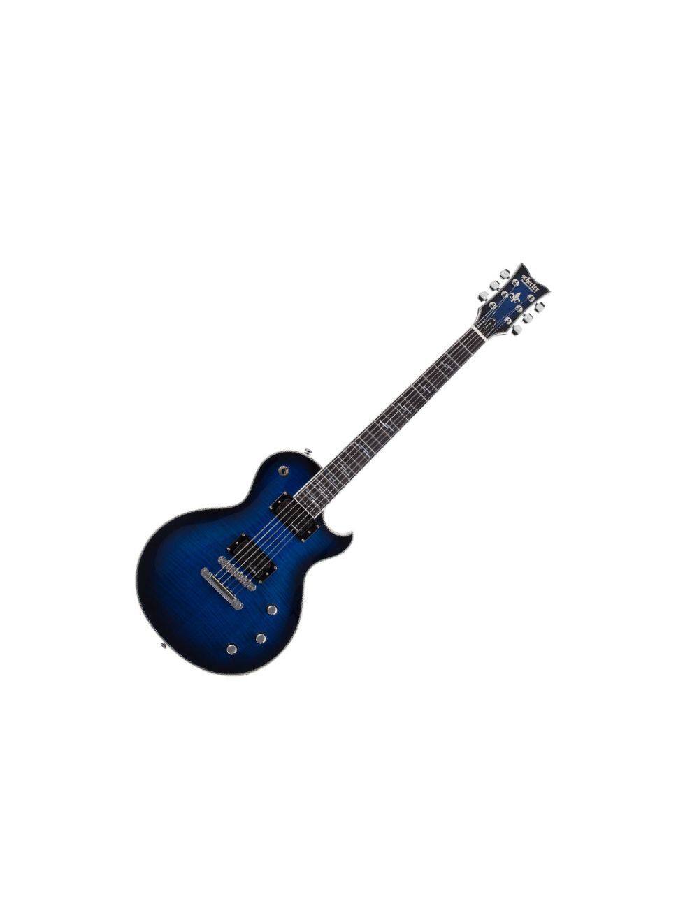 Schecter Solo-II Supreme See Through Blue Burst