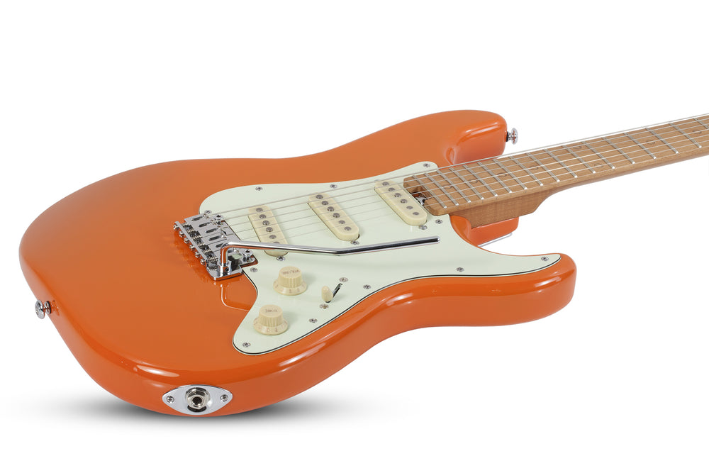 Schecter Nick Johnston Traditional Electric Guitar in Atomic Orange