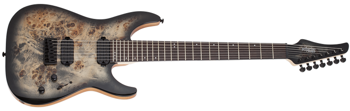 Schecter C-7 Pro Electric Guitar in Charcoal Burst