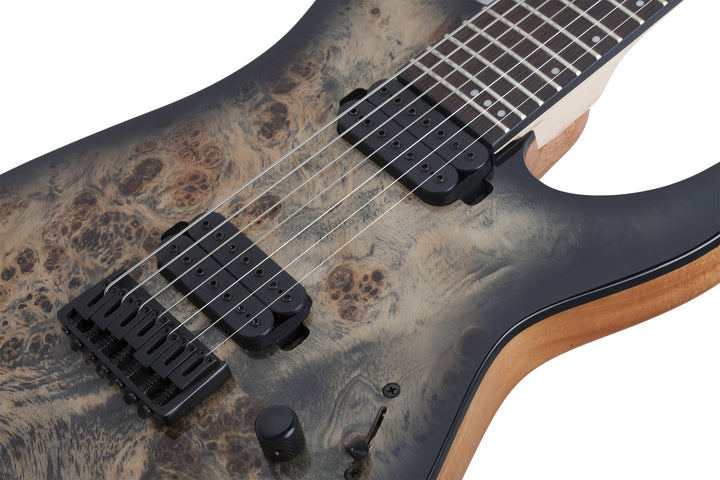Schecter C-7 Pro Electric Guitar in Charcoal Burst