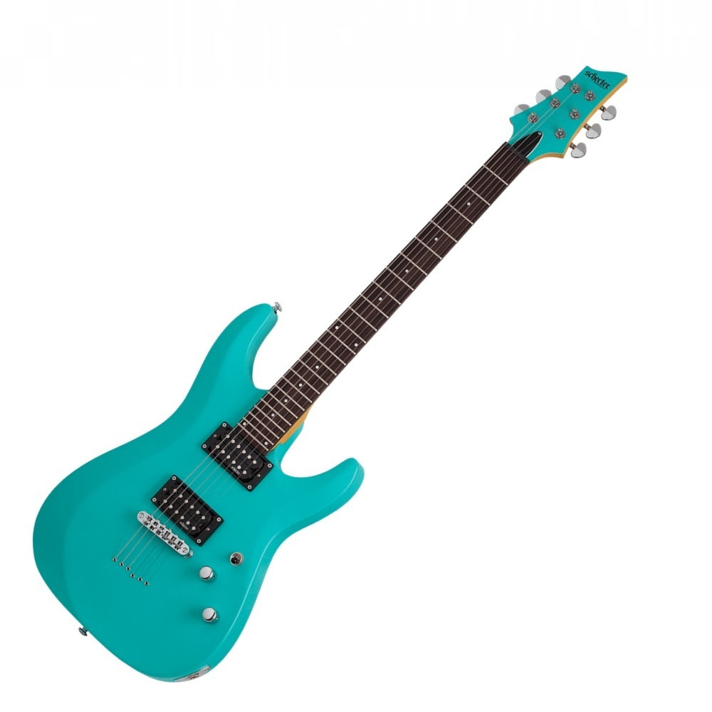 Schecter C-6 Deluxe Electric Guitar in Satin Aqua