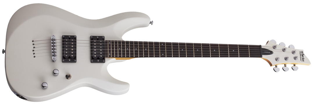 Schecter C-6 Deluxe Electric Guitar in White