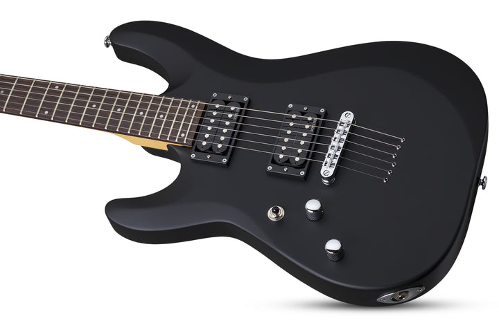Schecter C-6 Deluxe Electric Guitar in Black - Left Hand