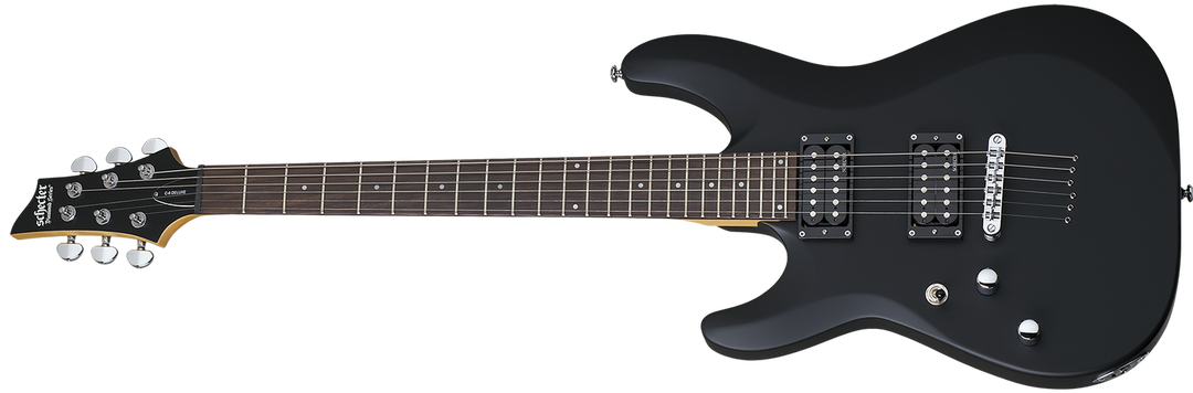 Schecter C-6 Deluxe Electric Guitar in Black - Left Hand
