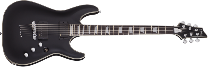 Schecter C-1 Platinum Electric Guitar in Satin Black
