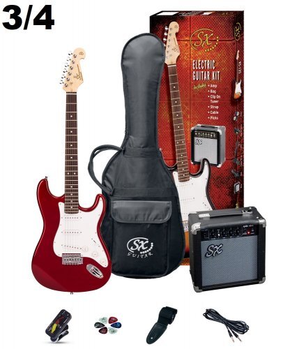 Essex 3/4 Electric Guitar Pack in Candy Apple Red