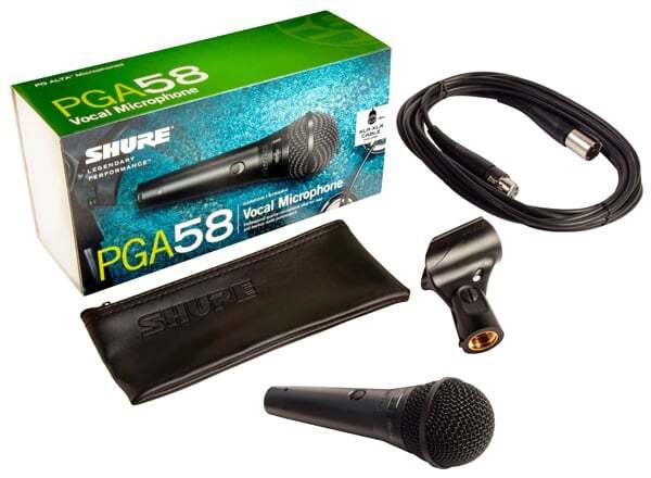 Shure PGA58 XLR Dynamic Vocal Microphone