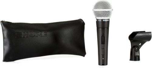 Shure SM58S Cardioid Dynamic Vocal Microphone with switch