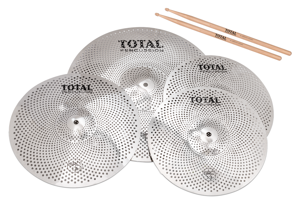Total Percussion Sound Reduction Cymbal Set - 13HH/14CR/18RD