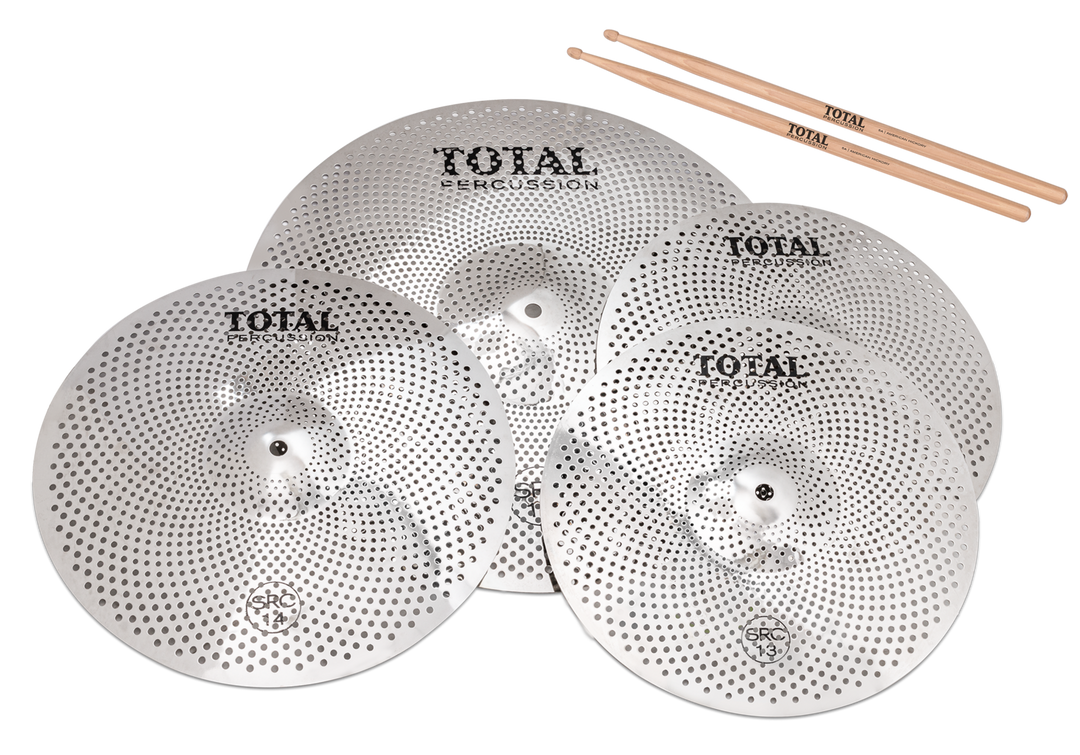 Total Percussion Sound Reduction Cymbal Set - 13HH/14CR/18RD