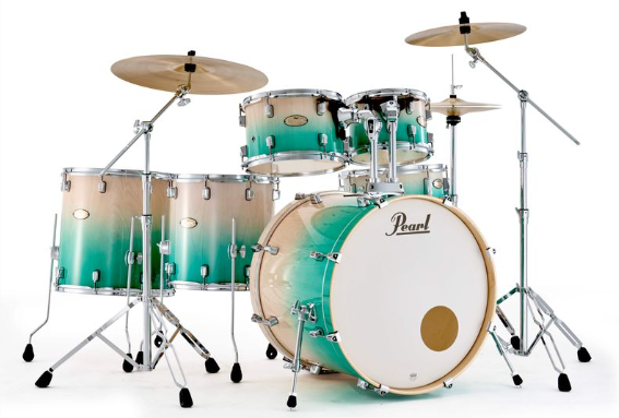 Pearl Decade Maple 22" ARTISAN Fusion Plus Drum Kit 6pc - WHITE BEACH PINE FADE
