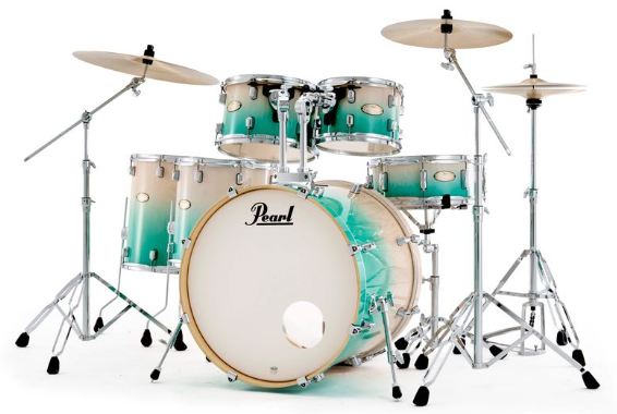 Pearl Decade Maple 22" ARTISAN Fusion Plus Drum Kit 6pc - WHITE BEACH PINE FADE