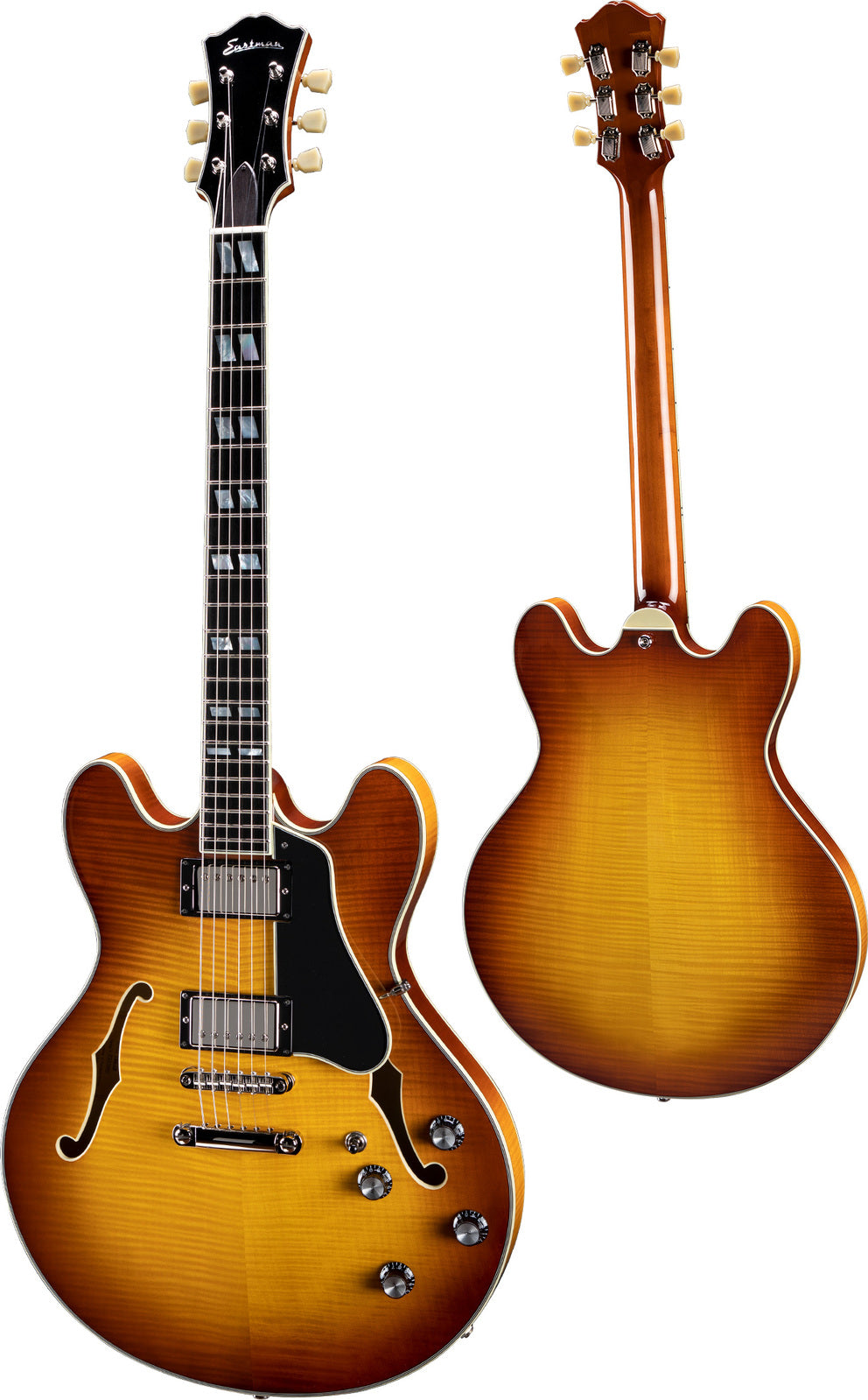 Eastman T486 Classic Thinline Deluxe In Gold Burst