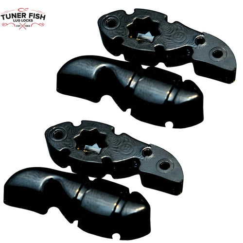 Tuner Fish Lug Locks Black 4 Pack