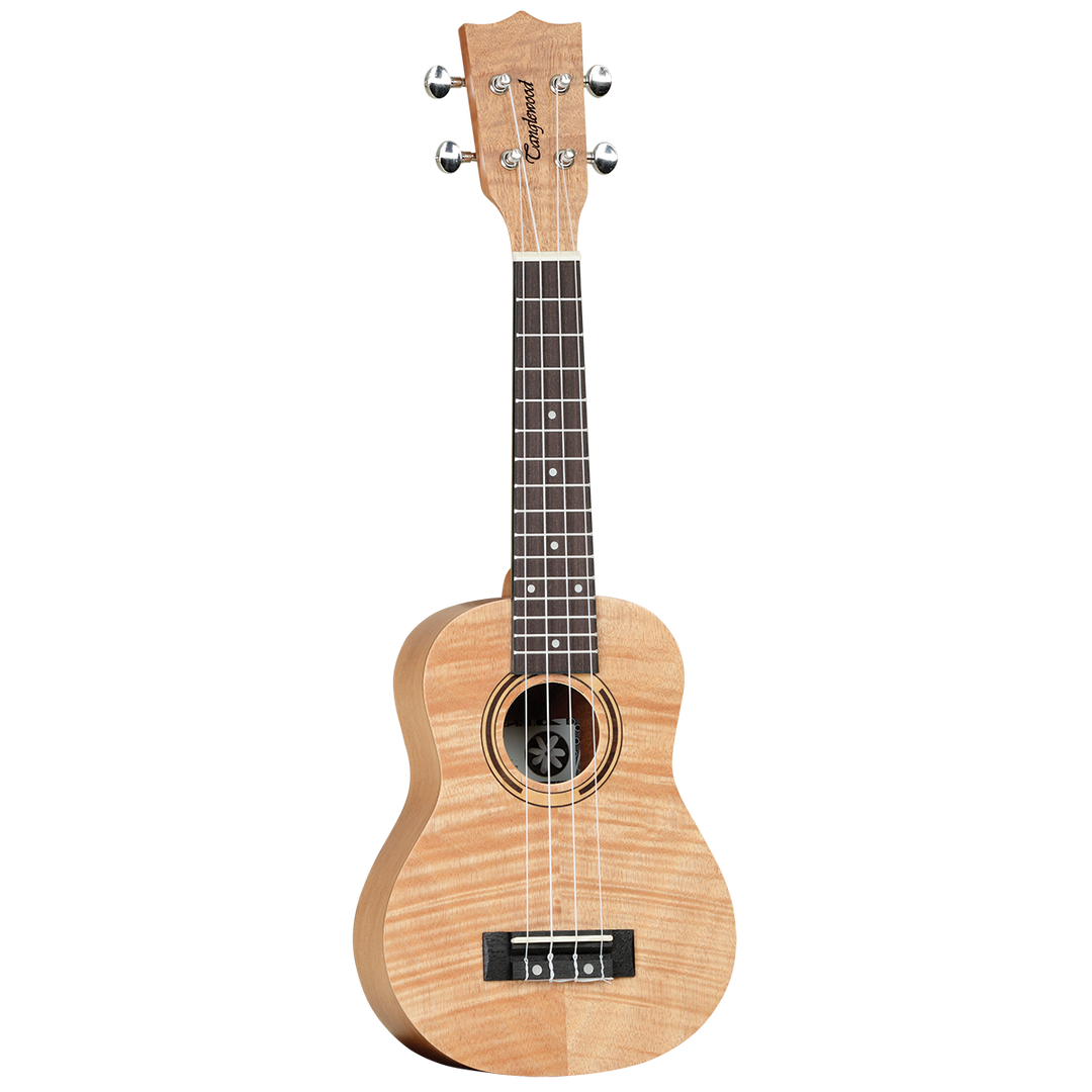 Tanglewood TWT5B Tiare Soprano Ukulele All Flame Mahogany with Bag