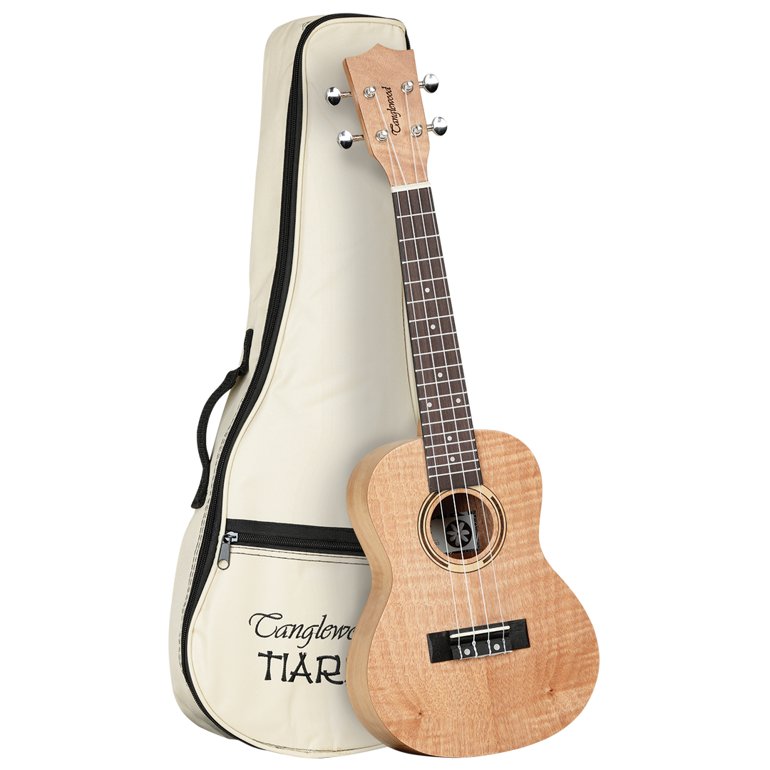 Tanglewood TWT6B Tiare Concert Ukulele All Flame Mahogany with Bag