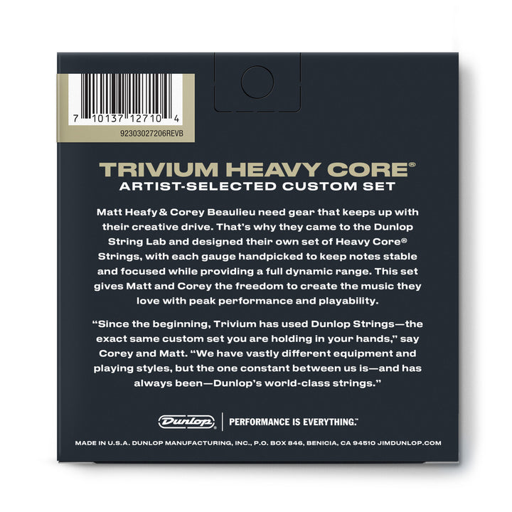 Dunlop Trivium Signature Guitar Strings 10/52