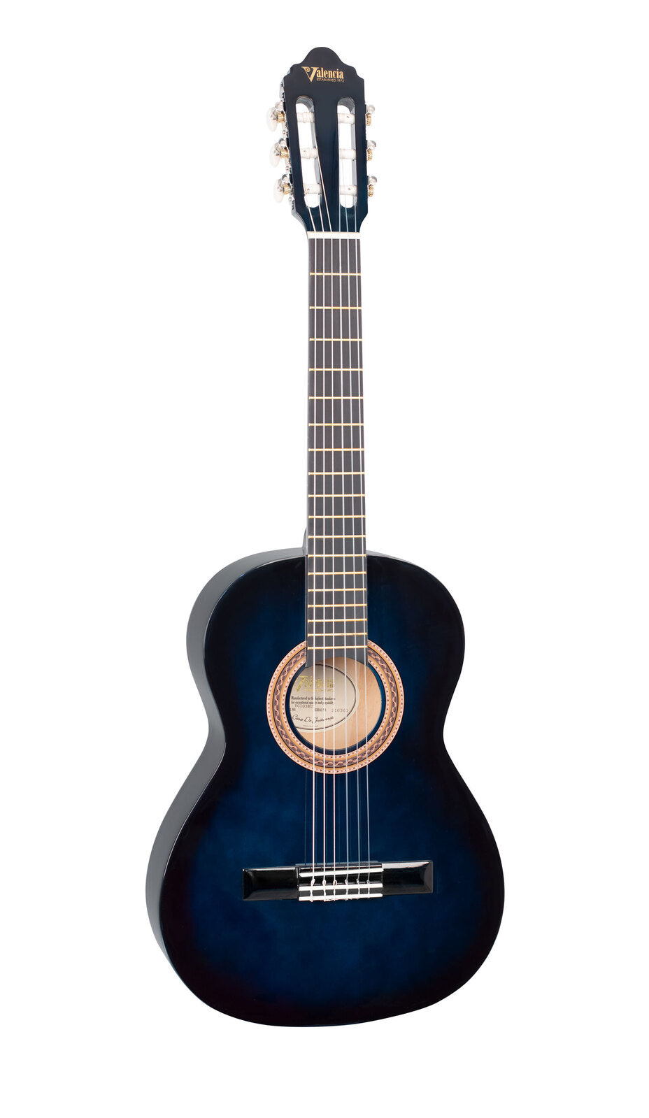 Valencia 100 Series 3/4 Classical Guitar Black - VC103BUS