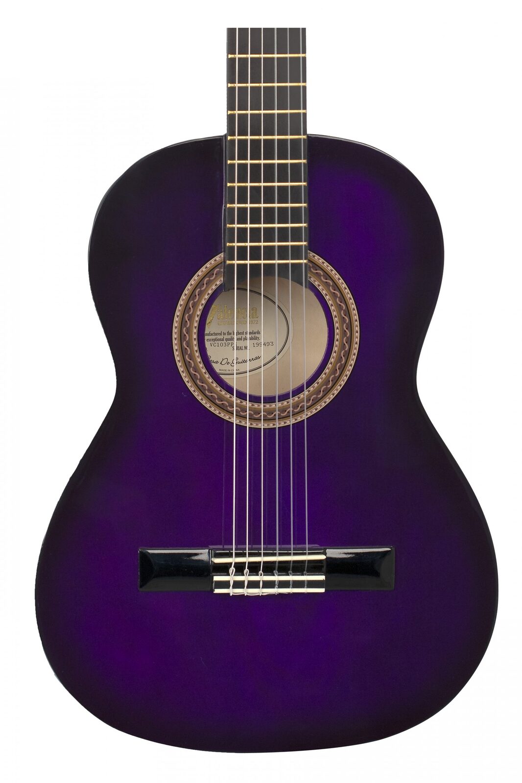 Valencia 100 Series 3/4 Classical Guitar in Purple Burst