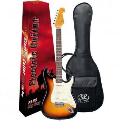 Sc Style Gtr Sss 3 Tone Sunburst W/Bag & Dvd