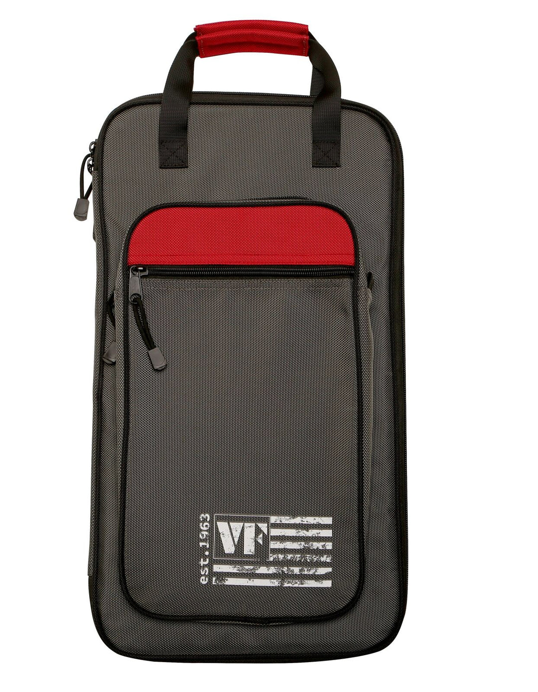 Stick Bag Grey with Red trim