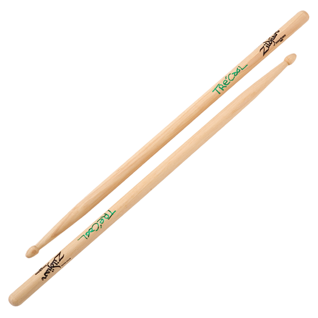 Tre Cool Wood Tip Drumsticks Natural