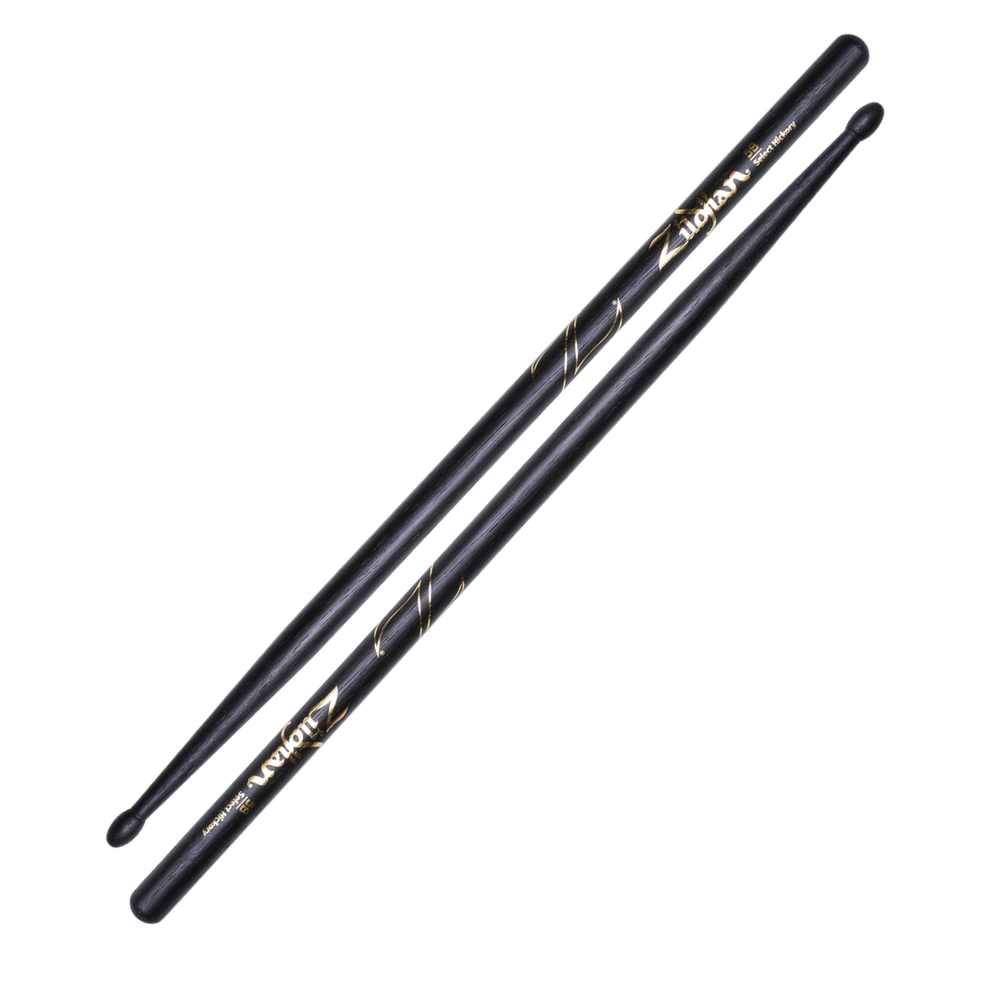 5B Wood Tip Black Drumsticks
