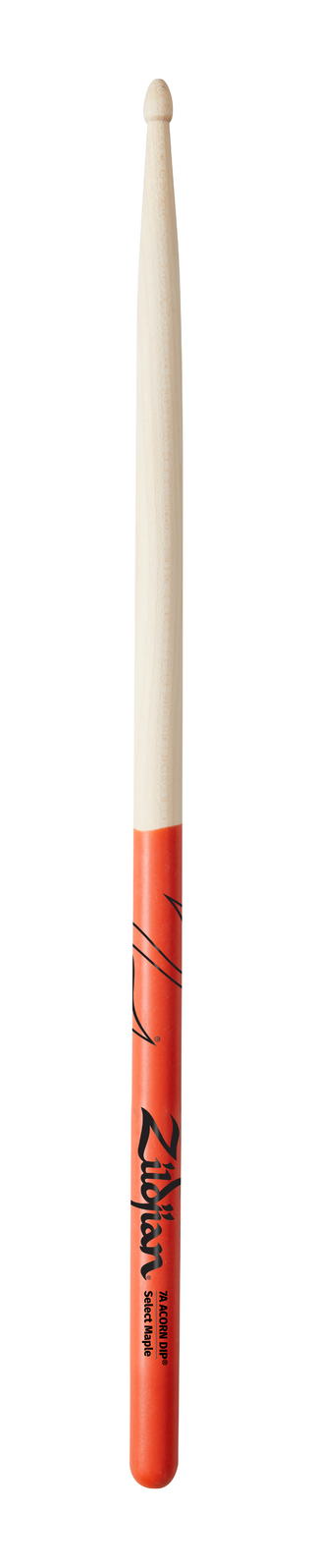 Zildjian 7A Acorn Wood Tip Orange DIP Drumsticks