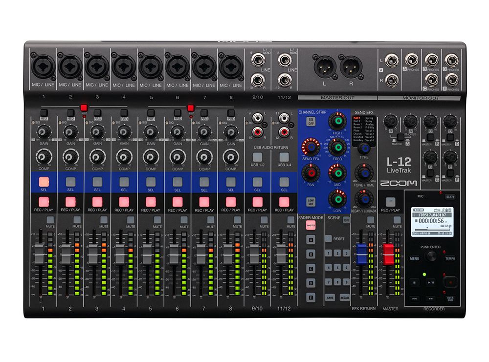 Zoom LiveTrack L-12 Multi-Track Recorder